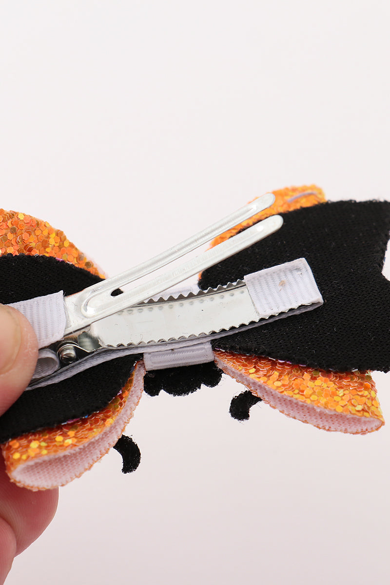 Halloween spider hair bow