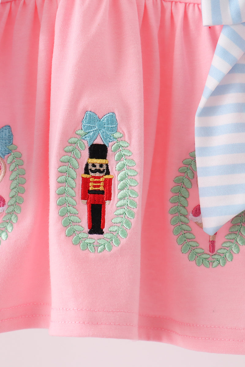 Pink Nutcracker Embroidery Bloomer Set