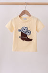 Khak boot applique top