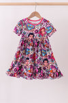 Purple character bamboo dress