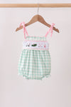 Green Golf Embroidered Bubble