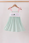 Green Golf Embroidered Dress