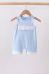Blue Sailboat Embroidered Jon Jon