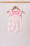 Pink Bow Print Bubble