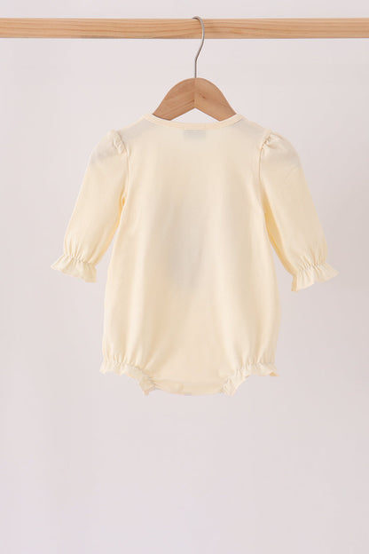Cream Football French Knot Bubble