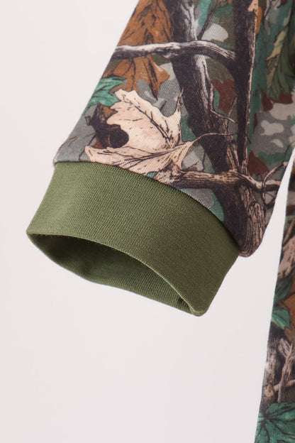 Camouflage Mallard Embroidery Romper