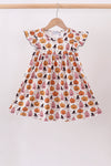 Pumpkin ruffle dress