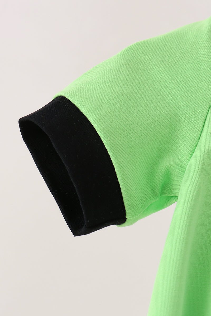 Green embroidery bubble