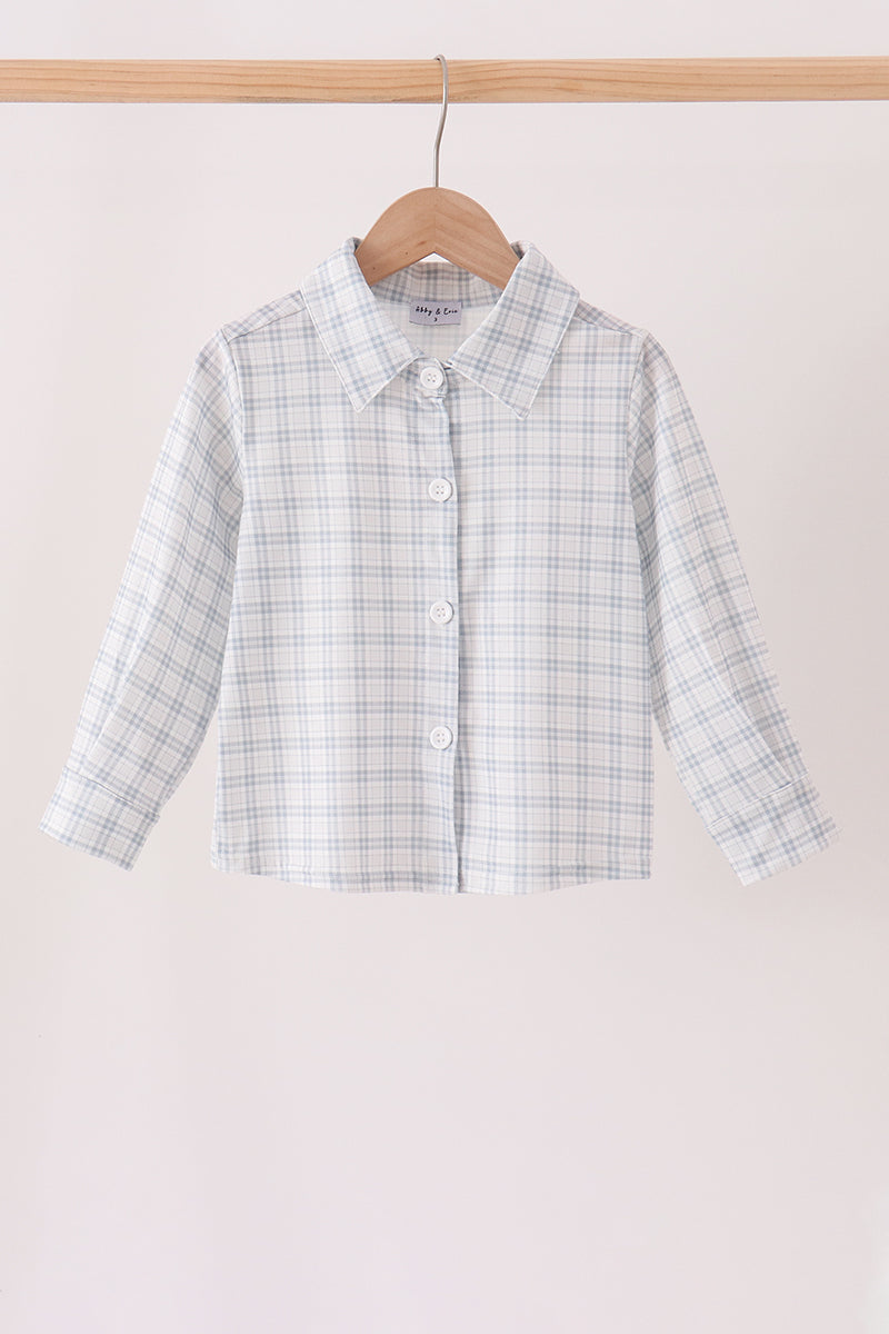 Plaid button down shirt