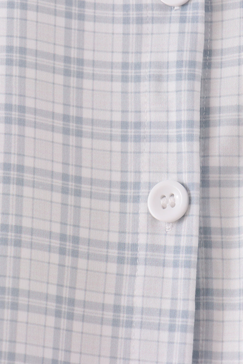 Plaid button down shirt
