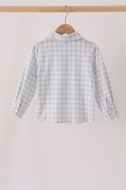 Plaid button down shirt