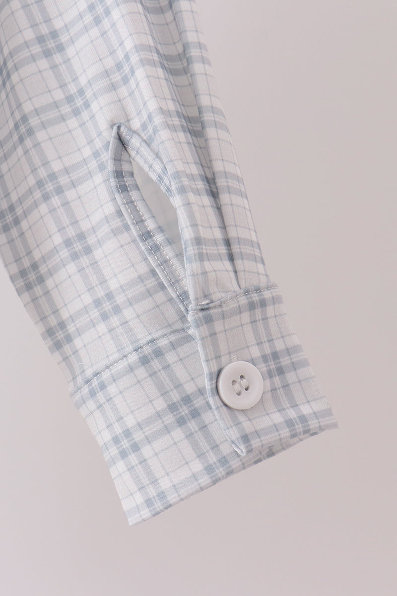 Plaid button down shirt