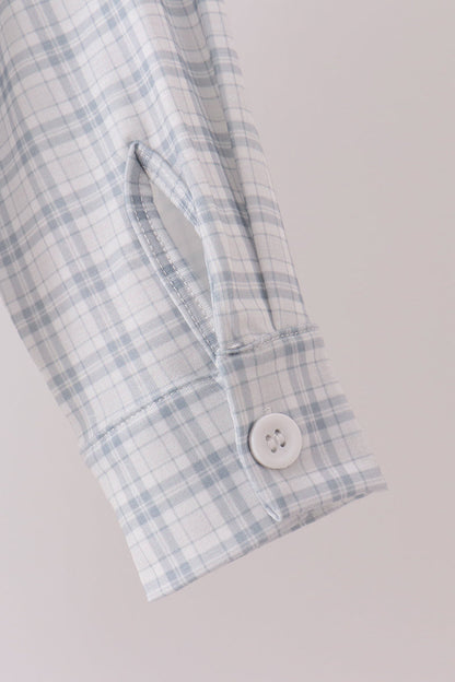 Plaid button down shirt