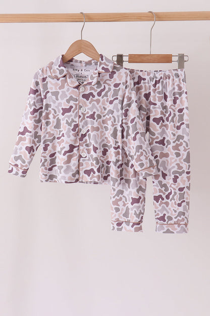 Camouflage bamboo pajama set