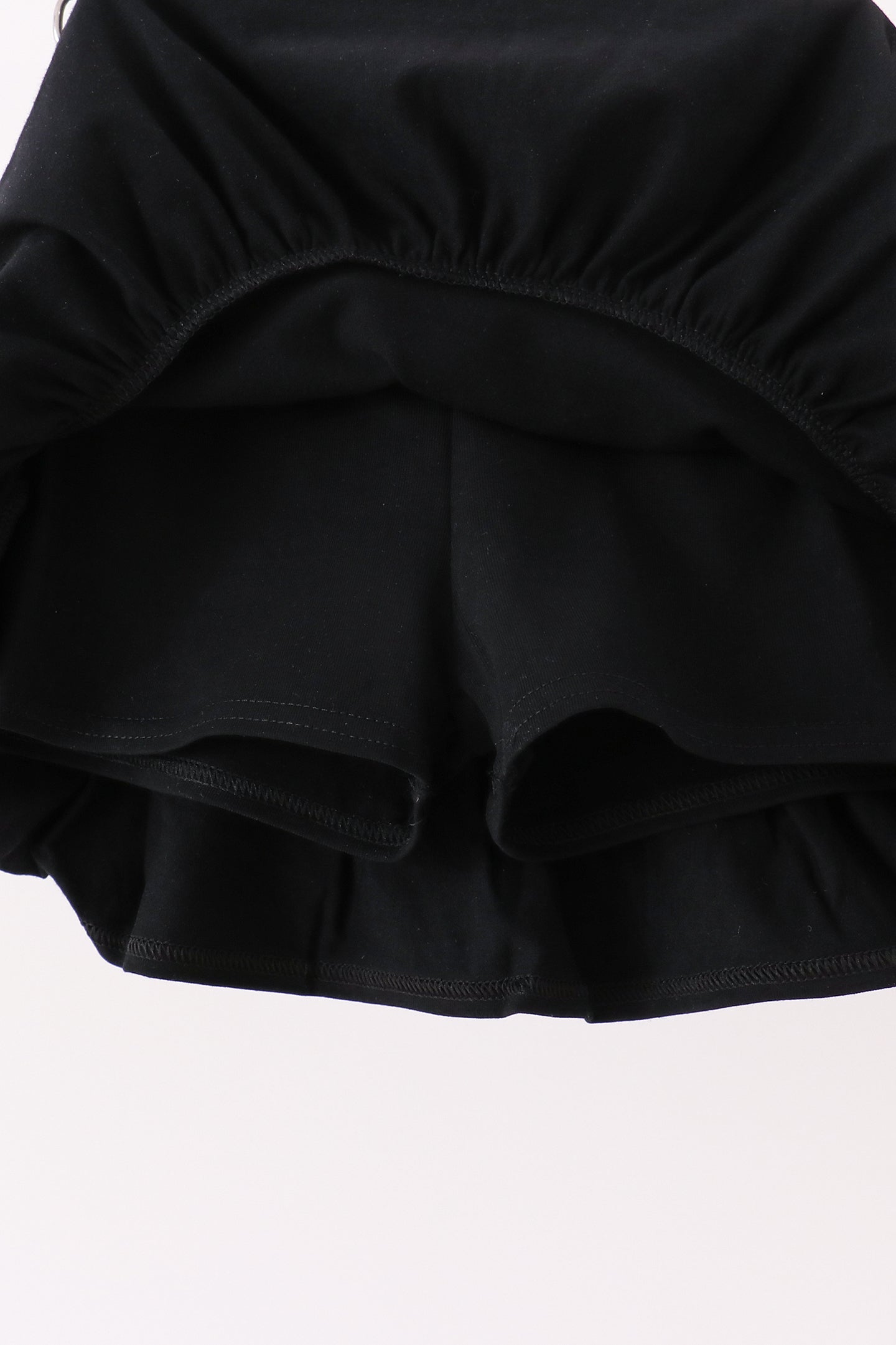 Pink Ghost Embroidery Ruffle Skorts Set