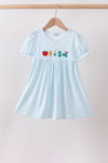 Blue School Apple French Knot Dress