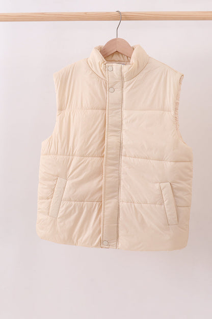 Cream mom&me puffer vest