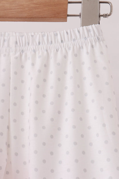 Pink big sister embroidery ruffle pants set
