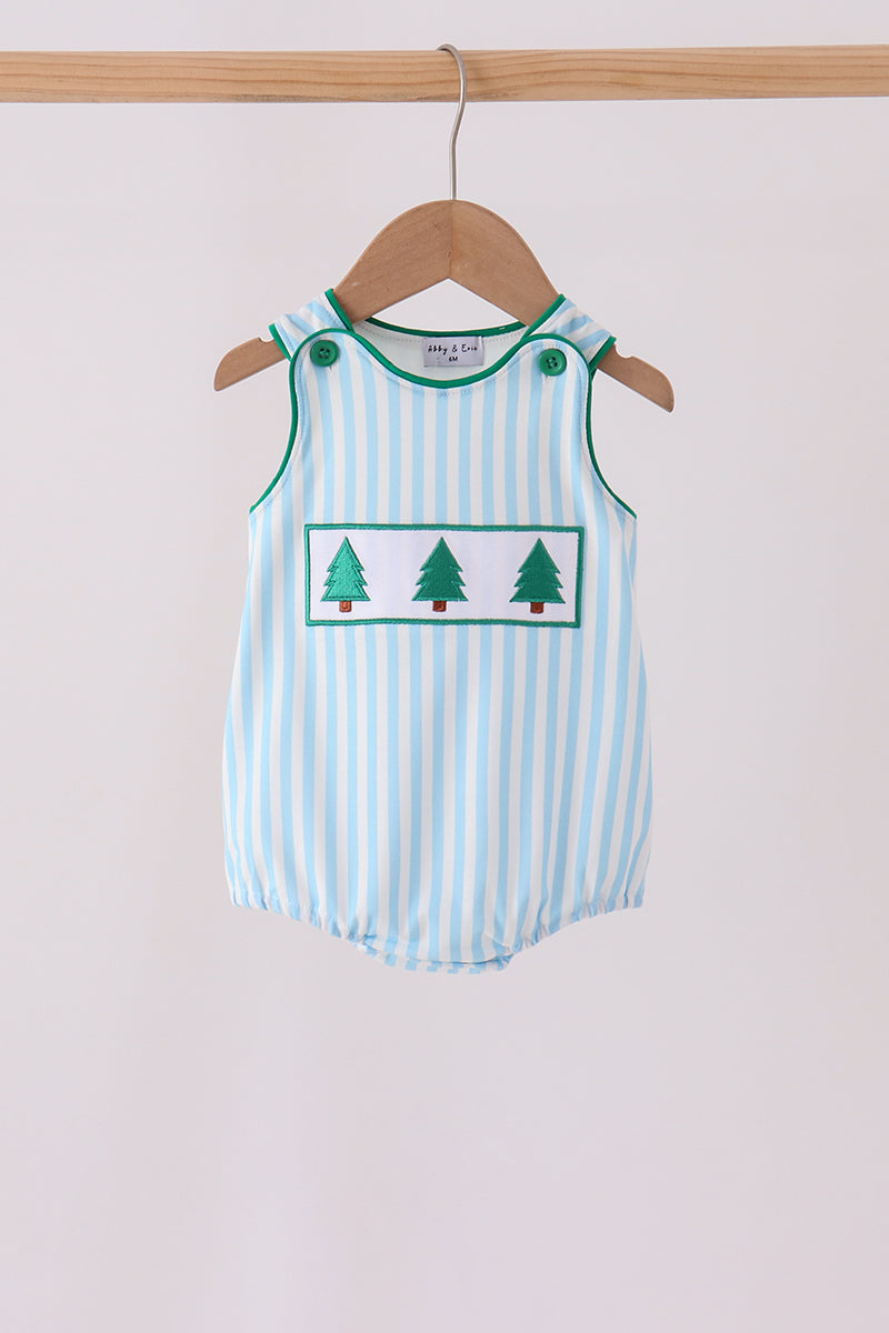 Green Christmas Tree Embroidery Bubble