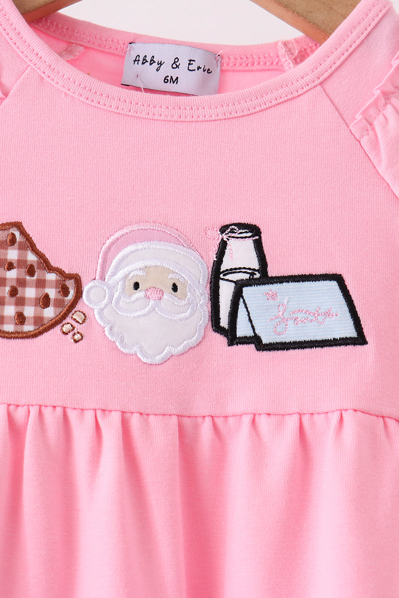 Pink Milk Cookies Ruffle Romper