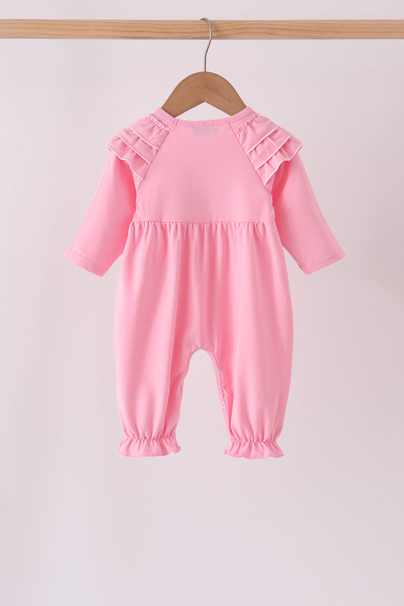 Pink Milk Cookies Ruffle Romper