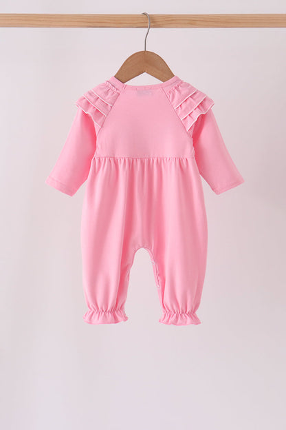Pink Milk Cookies Ruffle Romper