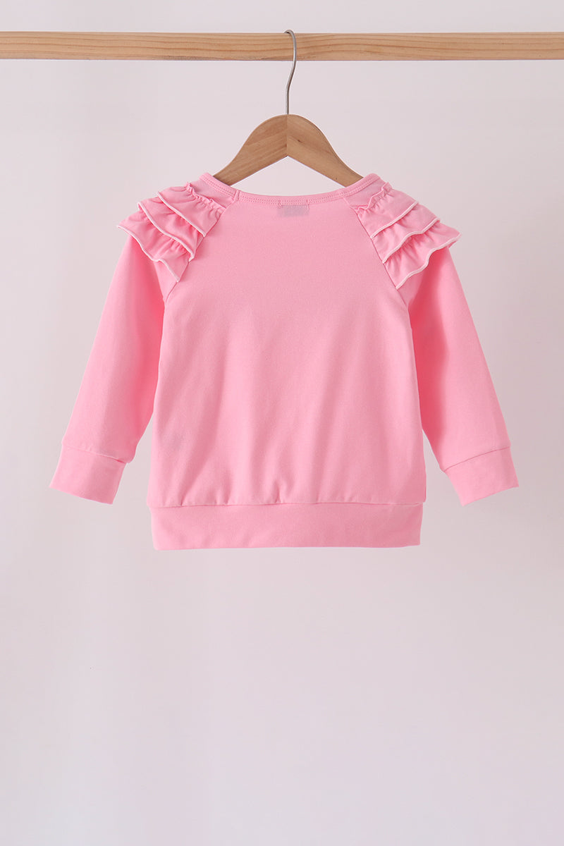 Pink Milk Cookies Ruffle Top
