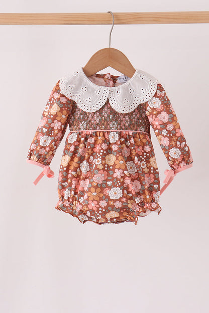 Floral Smocked Lace Bubble