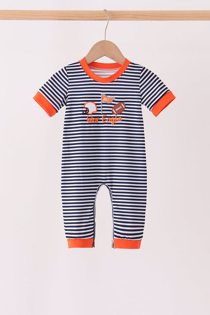 Auburn War Eagle Embroidery Romper