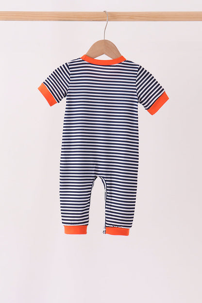 Auburn War Eagle Embroidery Romper