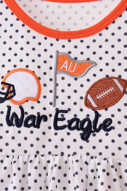 Auburn War Eagle Embroidery Bloomer Set