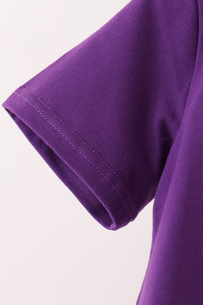 Purple LSU Geaux Tigers Embroidery Pants Set