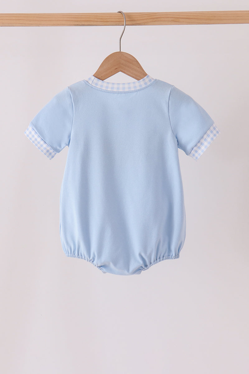 Blue ghost embroidery bubble