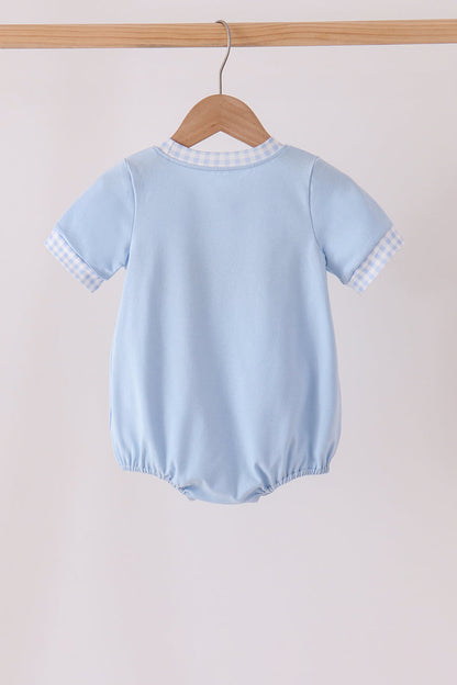 Blue ghost embroidery bubble