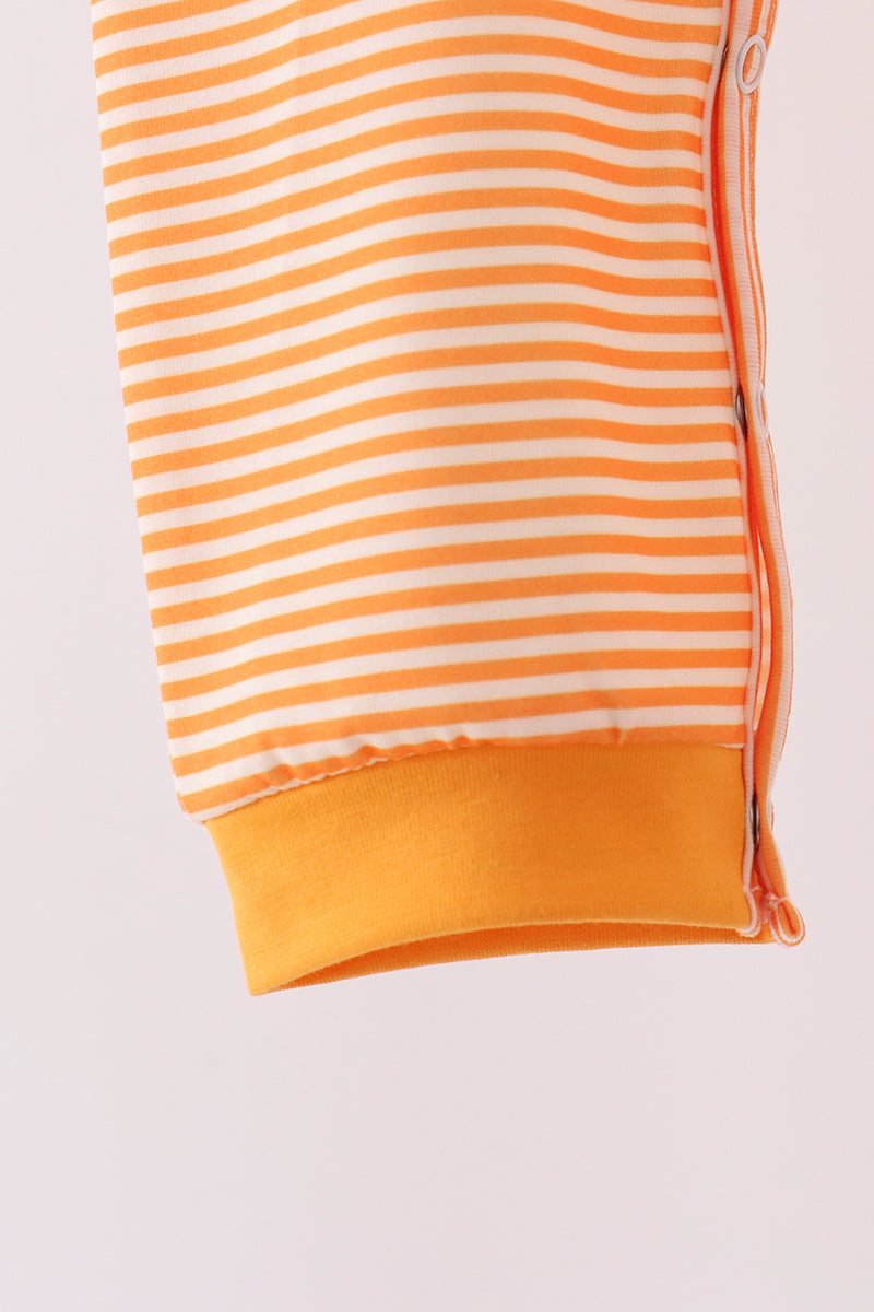 Orange Tennessee Go Vols Embroidery Romper