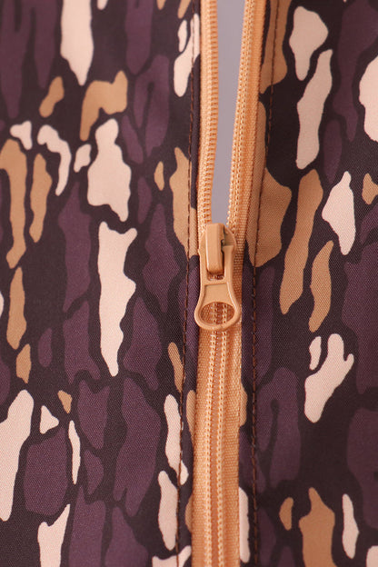 Brown Camouflage Raincoat