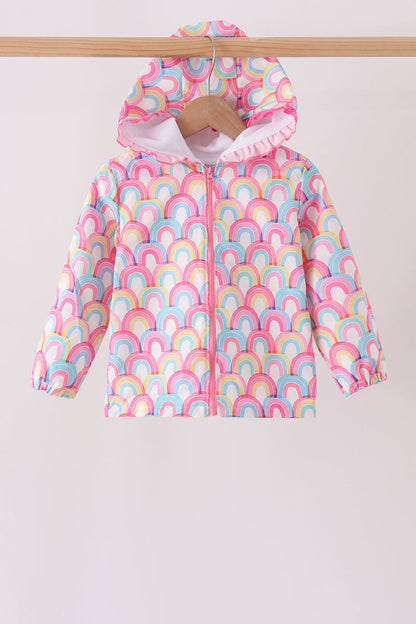 Rainbow Ruffle Raincoat
