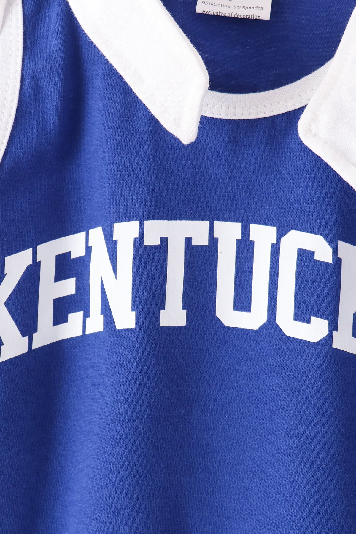 Blue Kentucky active shorts set