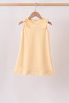 Buttercup Scalloped Bow Dress