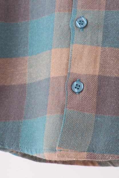 Teal Plaid Button Down Shirt