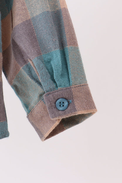 Teal Plaid Button Down Shirt