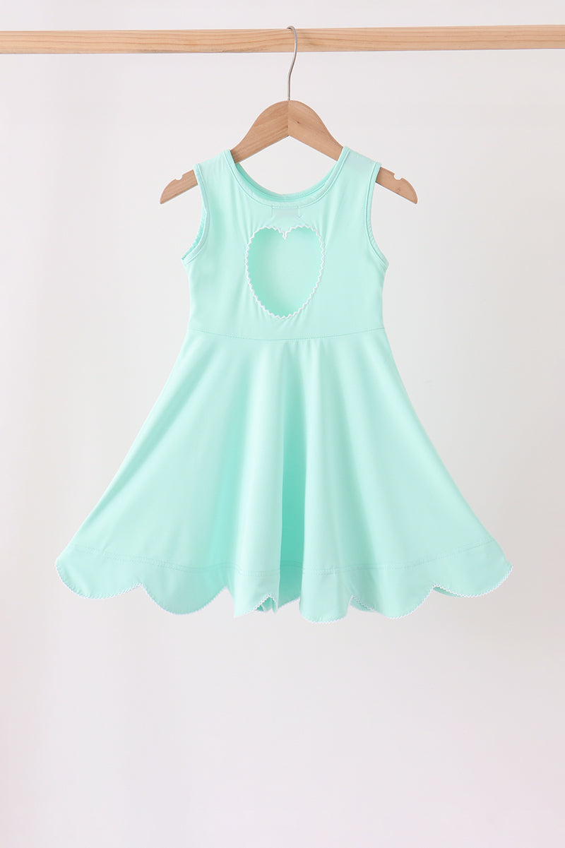 Mint Scalloped Dress