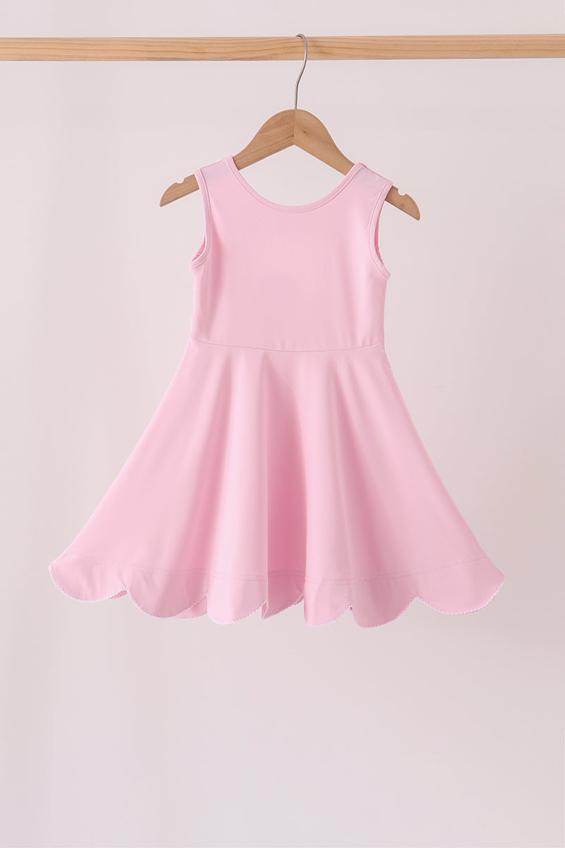 Pink Scalloped Dress