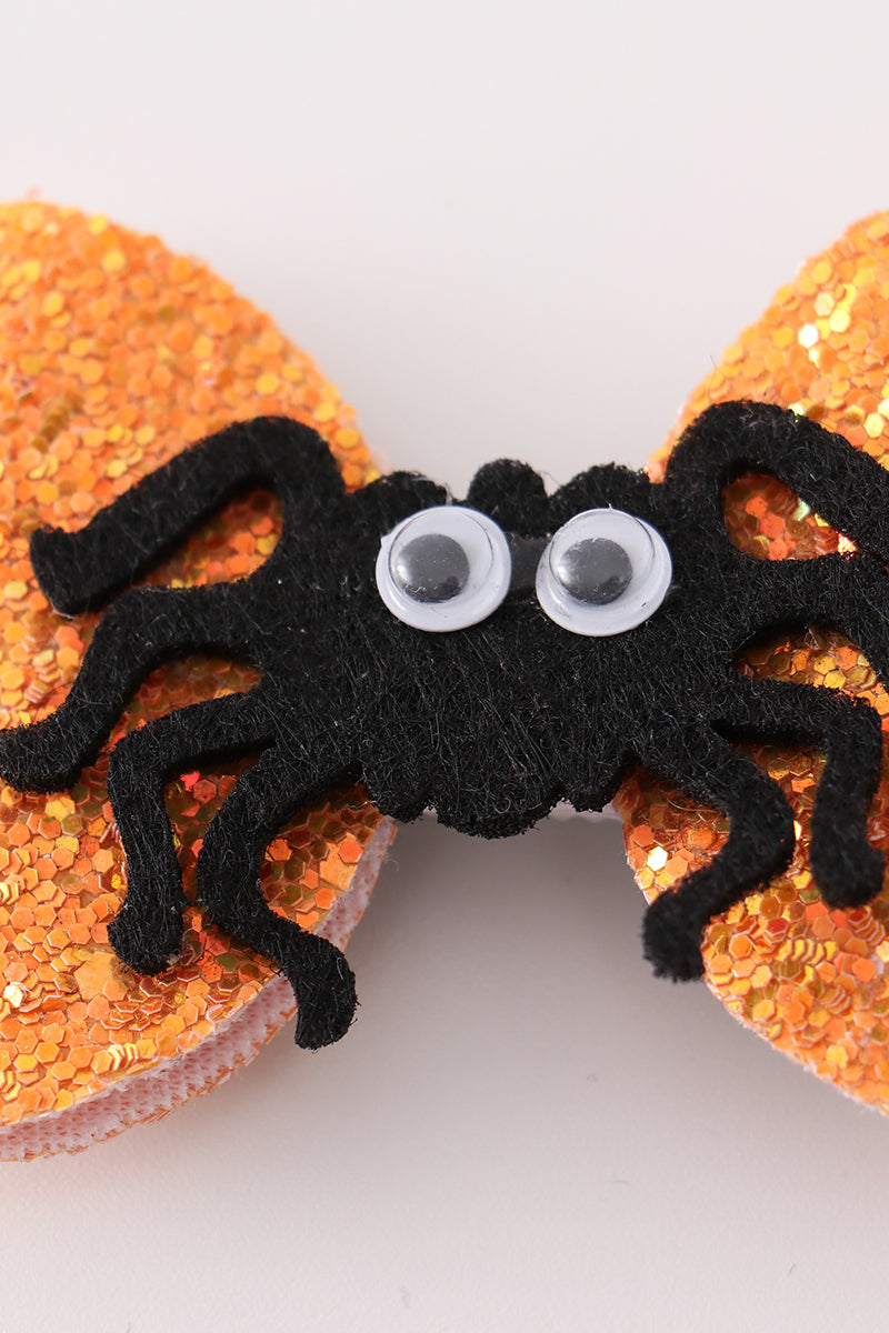 Halloween spider hair bow