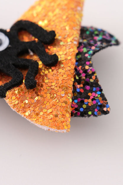 Halloween spider hair bow