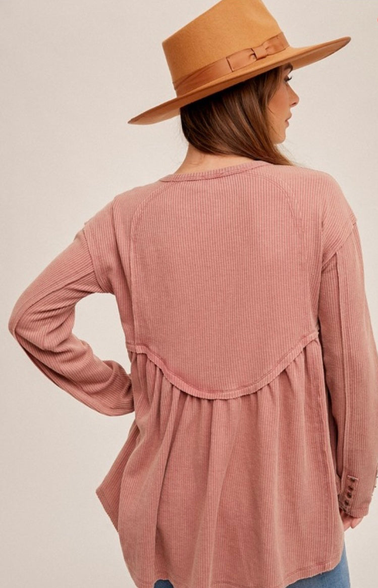 Babydoll Waffle Top