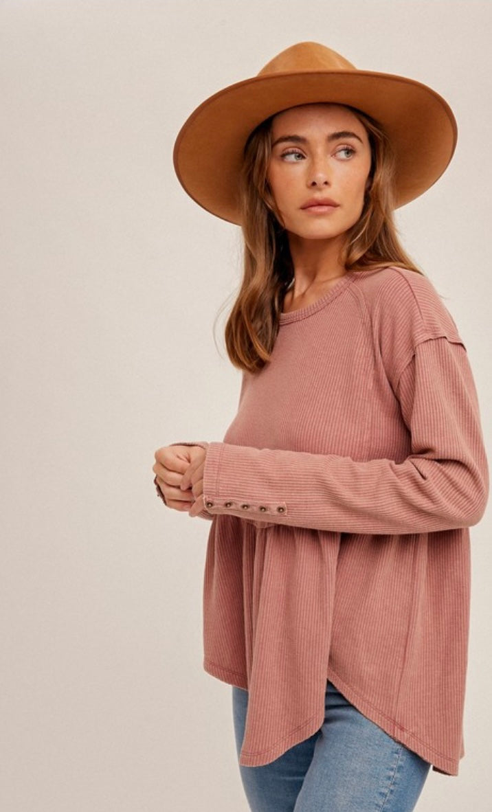 Babydoll Waffle Top