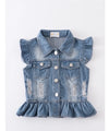 Blue Denim Girl Vest