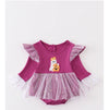 Purple Halloween Ghost Pumpkin Appliqué Girl Bubble