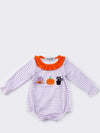 Halloween Appliqué Stripe Bubble